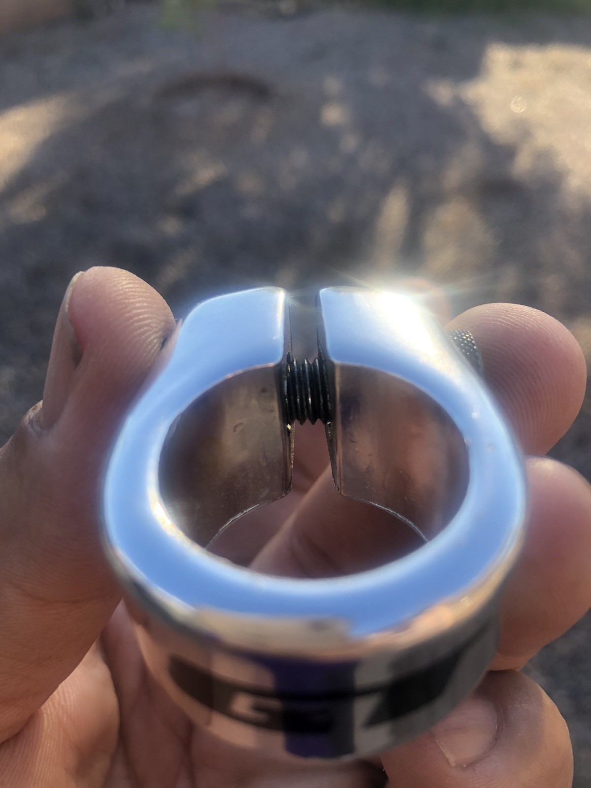 VINTAGE 90’s Old School BMX GT Dyno SEAT CLAMP 25.4MM Silver Race Freestyle