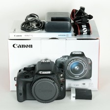  Good Canon EOS Kiss X7 EOS Rebel SL1 Camera Body Only DS126441 w/ Box, Charger