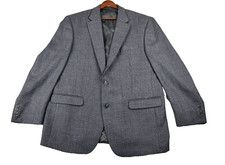 Lauren Ralph Lauren Blazer Men's 42R Gray Blue Micro Check Jacket Sport Coat