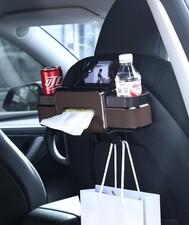 Multifunctional Car Headrest Backseat Organizer Box with Drink Cup Holder, Ma...