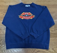 VTG 90  s B.U.M. Equipment Sweatshirt Medium Blue Crewneck