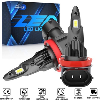 For Honda Insight 2010-2014 2Pcs White 6000K H11 LED Headlight Bulbs Lo Beam KIt