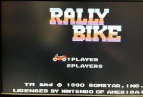 RALLY BIKE  NINTENDO NES Tested WORKING Original Box Video Game  Case 100% Comp