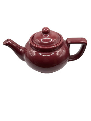 Vintage Lipton Pottery Burgundy/Maroon Tea Pot