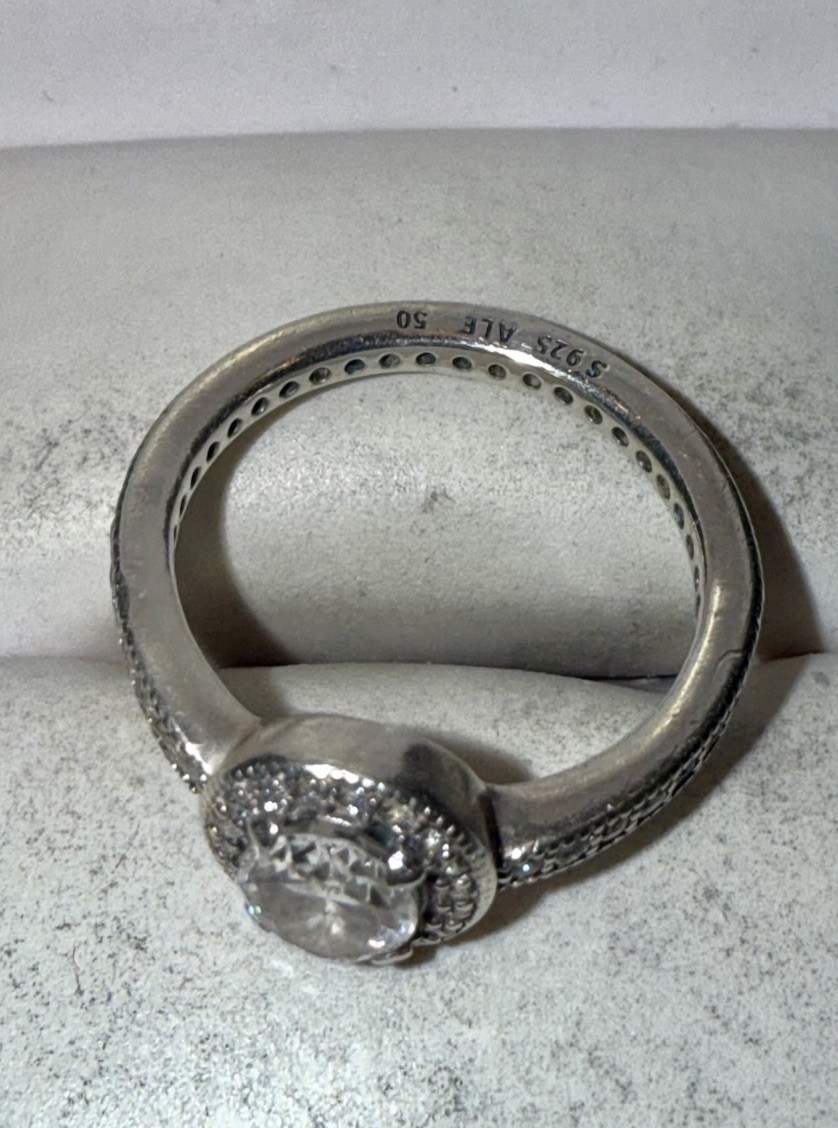 PANDORA Solid Sterling Silver Oval-Cut Gemstone R… - image 5