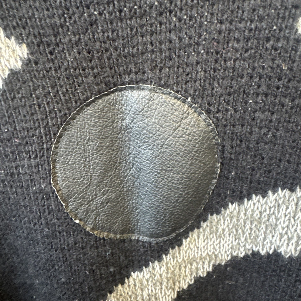 Suéter Geométrico Vintage Weeds Años 80, Talla Pequeña Cuero Lunares, Círculos y Zigz Foto 2 de 4