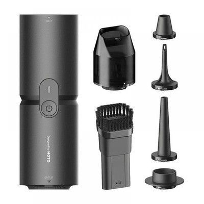 HOTO Mini-Staubsauger & Pumpe, 15000 Pa Saugleistung, USB-C, 1900 mAh, schwarz