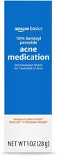 Amazon Basics 10 Benzoyl Peroxide Acne Medication Face Gel 1 Fluid Ounce Maxi