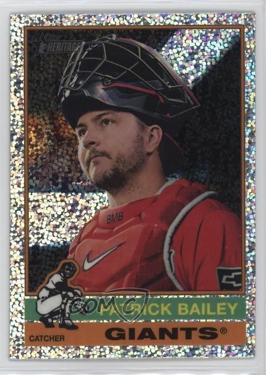 2025 Topps Heritage Chrome Silver Sparkle Refractor Patrick Bailey #264 9e1