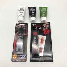 Halloween Costume Makeup, Cream Face Paint, Vampire Zombie Lot of 5 NEW