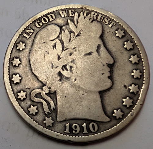 1910-P Barber Half Dollar