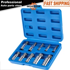 10X For XZN Triple Square 12 Point Spline Tamper Bit socket Set 4MM - 18MM US