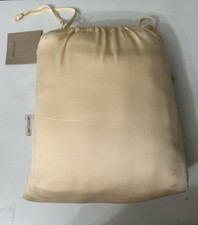 Set lenzuola in raso firmato Ettitude Clean bambù colore burro king