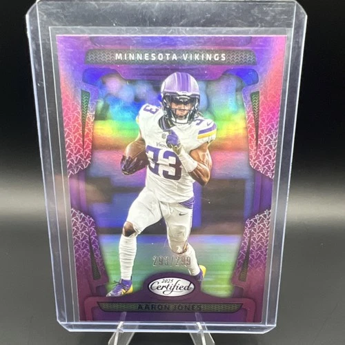 Panini 2025 Certified Aaron Jones Vikings Mirror Purple #65 /299
