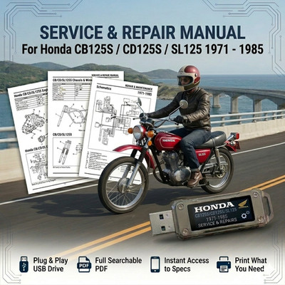 HONDA CB125S 1979 1980 1981 1982 1983 1984 SERVICE REPAIR SHOP