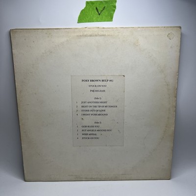 Foxy Brown  - Stuck On You (LP, Promo) BELP 002 Pre Release 12  Super Rare