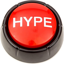   The Hype Button  Hip Hop Air Horn Sound Effect Button   DJ Party Noise Maker, F
