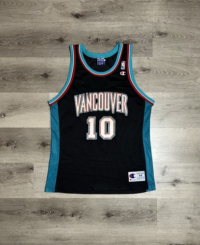 Vintage Champion Vancouver Grizzlies Jersey Mike Bibby Sz 44 L NBA 90s 