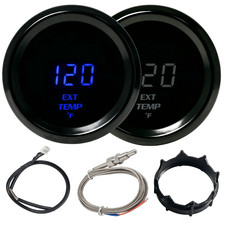 52mm Egt Exhaust Gas Temp Gauge Led Temperature Meter Kit W Sensor Harness