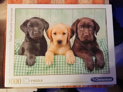 Puzzle mit 3 Labrador-Welpen | 1000 Teile von Clementoni