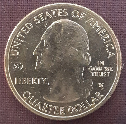 2020 W Marsh Billings Rockefeller Vermont V75 Privy Mark West Point Quarter. - Picture 2 of 2