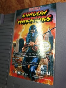 SHADOW WARRIORS - Nintendo Entertainment System NES PAL