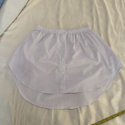 White Shirt Extender, Size XL, Four Buttons Down Front
