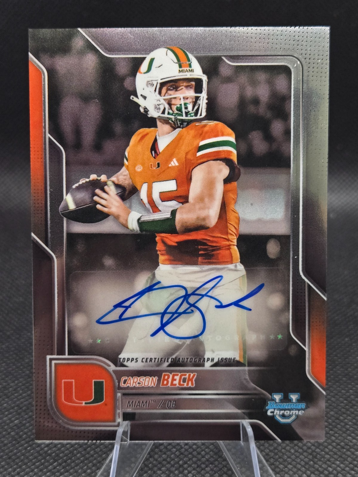 2025 Bowman Chrome U Carson Beck Auto #BCA-CBE