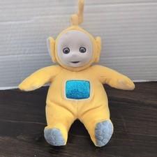 Vintage Eden Teletubbies Laa Laa Yellow 8" Plush Bean Bag Soft Toy 1998