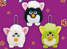 Retro Furby Plush Mascot Strap Complete Set