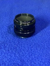 Cosmicar Television Lens 25mm 1:1.8 No. 37112 Made in Japan