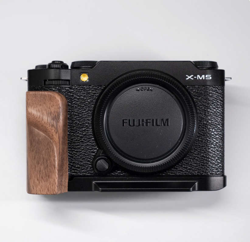 ミラコー Wood Camera L Hand Grip w/Aluminum Alloy Baseplate For Fujifilm X
