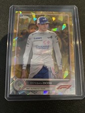 2022 TOPPS CHROME F1 ESTEBAN OCON #43 GOLD SAPPHIRE /50 BWT ALPINE TEAM