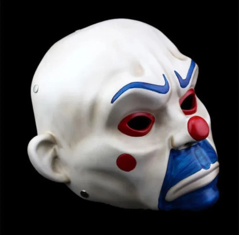 Joker Bank Robber Latex Mask Clown Batman Dark Knight Cosplay Halloween Costume - Image 2 of 4