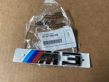 Bmw E46 M3 Coupe Convertible Genuine M3 Rear Trunk Emblem Decal 2001-2006