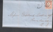 1865 cover Henry Hall Mobile AL to Goddard Brothers agts Providence RI