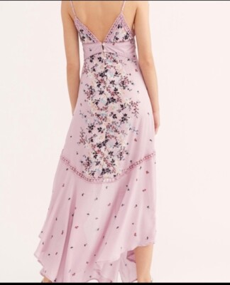 free people paradise printed maxi dress Free People Paradise Printed crochet Maxi Dress L