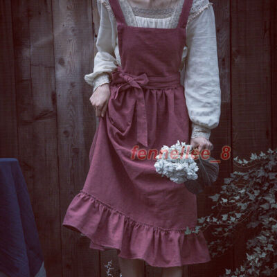 linen pinafore dress Jo linen LittleWomenAtelier and a comfortable A Women Vintage Style Girls Cotton