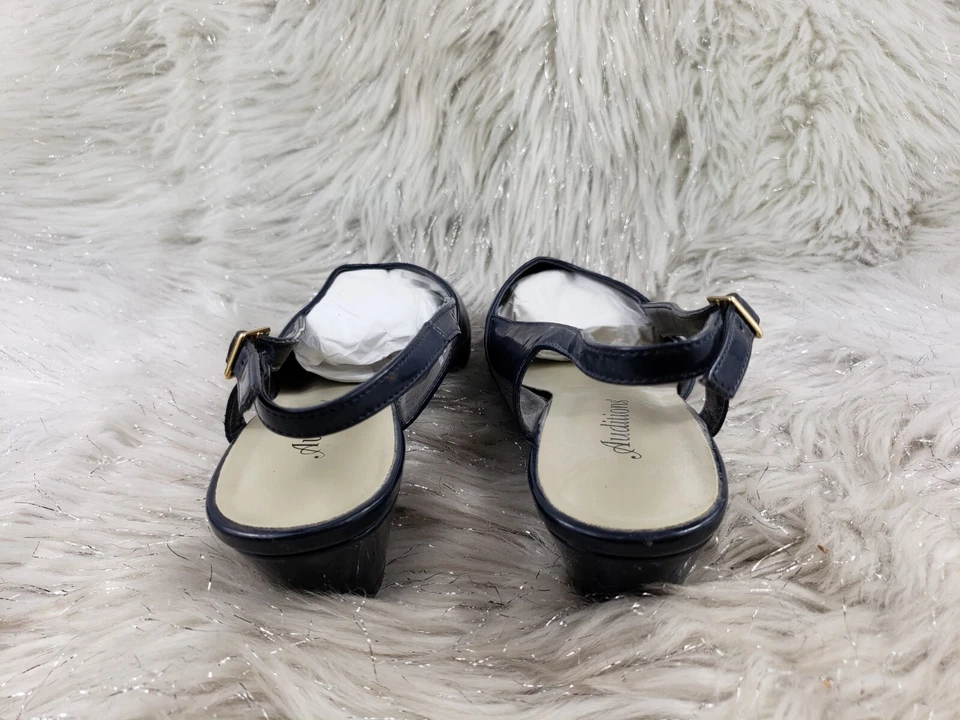 Zapatos de salón informales con cordones azul marino AUDITIONS talla 8D Foto 4 de 4