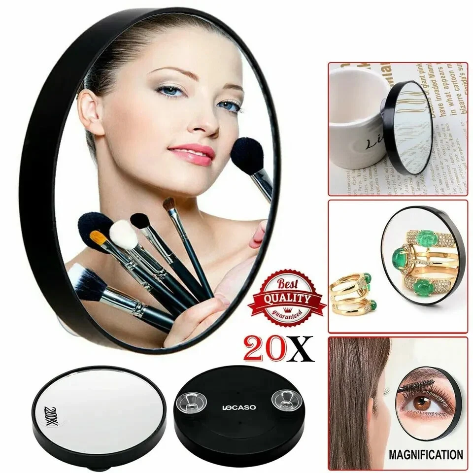 20 x Magnifying Mirror Eye Makeup Professional Pocket Vanity Eyebrow mirror - Image 4 of 4