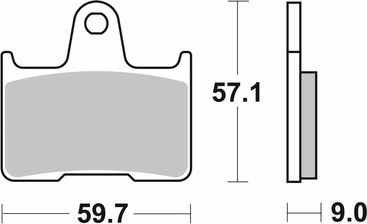 Plaquettes de frein arrières SBS 765 LS REAR NEUVES - Photo 2/2