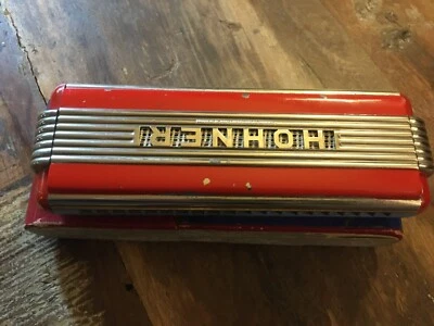 HARMONICA TREMOLO HOHNER ECHO ELITE 2 X 40 TROUS, TONALITÉ RÉ/LA ANNÉES 1930-40 - Photo 1/4