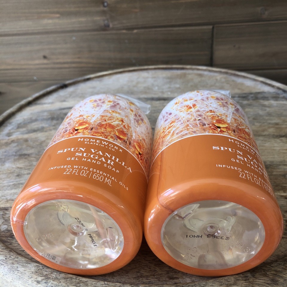 2Pk HomeWorx by SLATKIN + CO. SPUN VANILLA SUGAR Essential Oil GEL