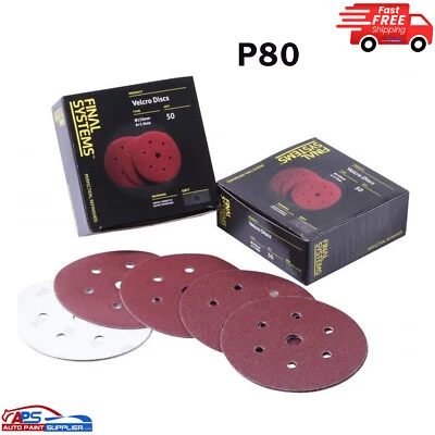 Final Systems DA Sanding Discs [50PC] 150mm P80,P120,P240,P320,P400