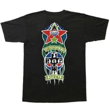 Dogtown Jim Muir TRIPLANE Skateboard T Shirt BLACK