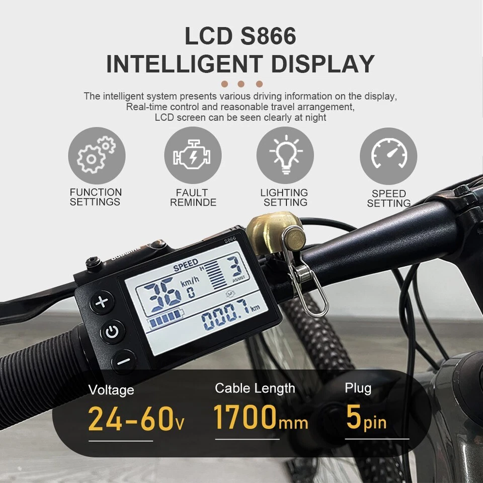 Electric Bike Sinewave Controller 15A-60A Brushless Controller with LCD Display - Image 3 of 4