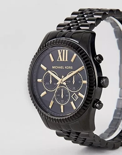 MICHAEL KORS Lexington MK8603 Black 45mm Men's Watch NEW MK Watch for MEN NEW - Picture 4 of 4