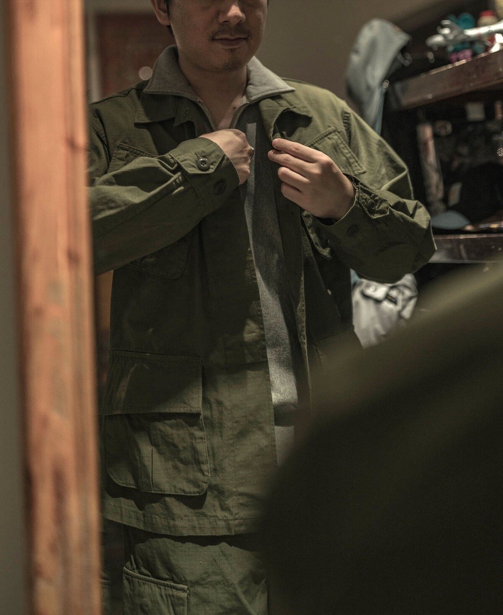 US Army Sizs XS 5th Model Tropical Jungle Fatigue Jacket Non