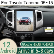 12.1" Android Navigation Car Gps Stereo Tesla Style For Toyota Tacoma 2005~2015 