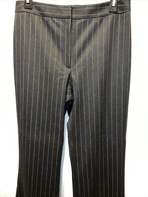 Etcetera Black Gold Copper Stripe LINED Dress Pants Slacks Size 8 Career  Trouser | eBay
